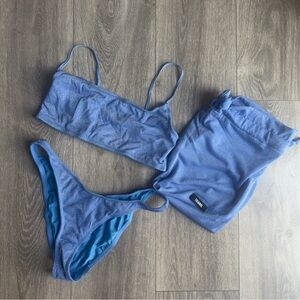 TRIANGL Sparkly Blue Bikini